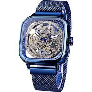 NEW Blue Luxury Mechanical Watch